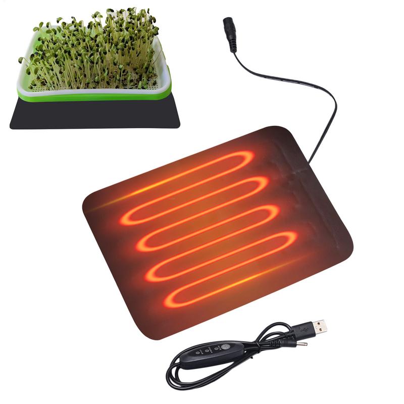 Heat Mat Seedling - 苗ヒートマット屋内植物発芽防水加熱パッド繁殖スターターマット 8.5 ワット 45-50 度調整可能な温度
