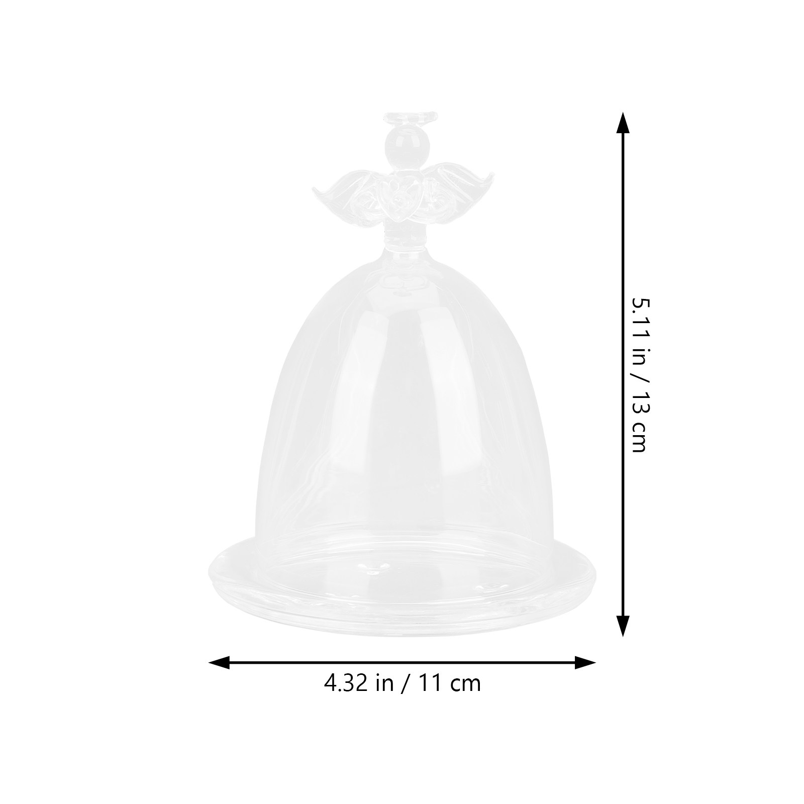 エンジェルクリアディスプレイドーム プリザーブドフラワー用  - Plastic Dome Clear のレビューと価格