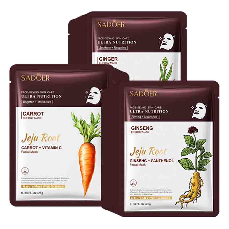 5 個 SADOER 植物根フェイスマスク高麗人参美白フェイ - Root Stimulator Liquid のレビューと価格