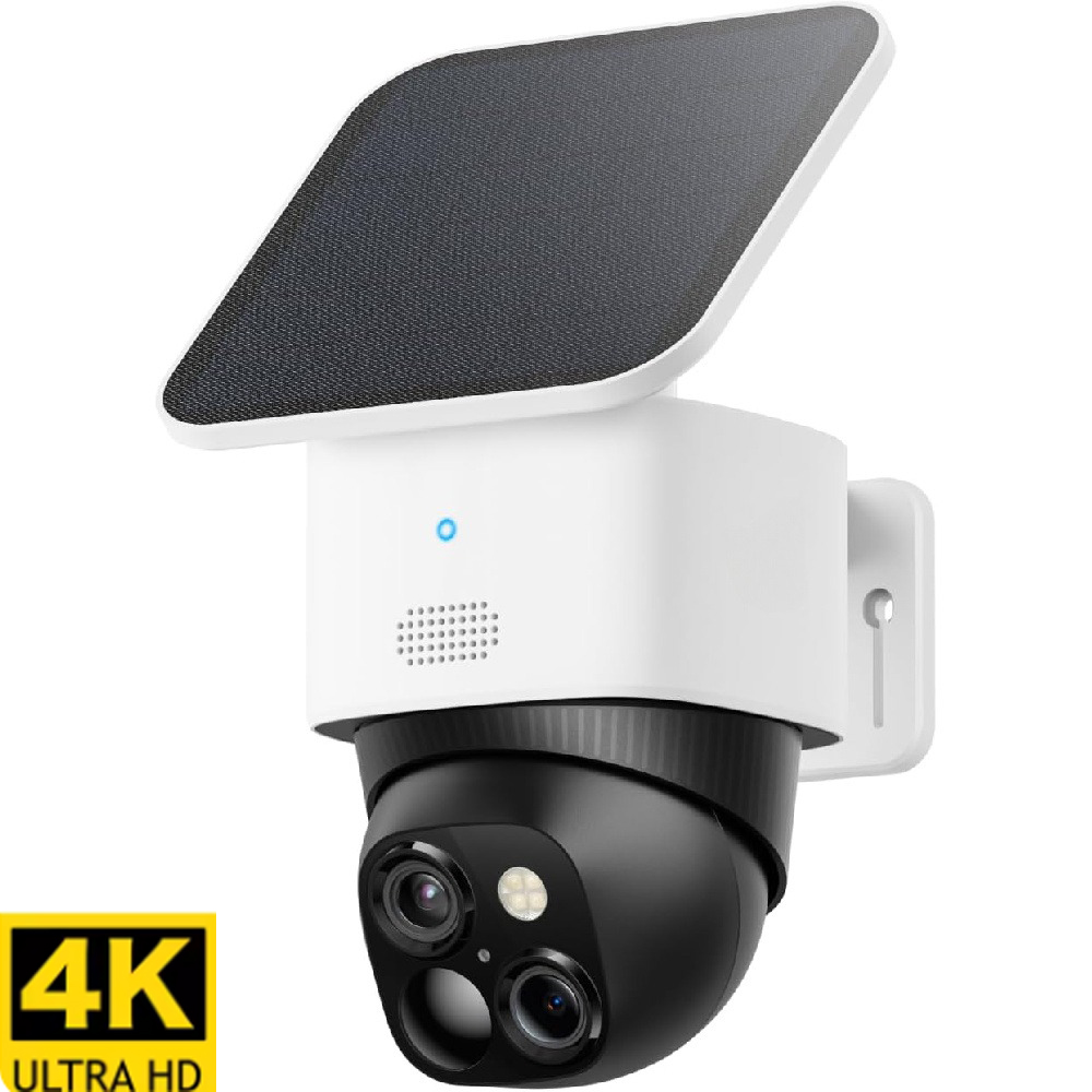 新型4Kデュアルカメラソーラーセキュリティカメラ ワイヤレス - Eufy Camera E220 のレビューと価格