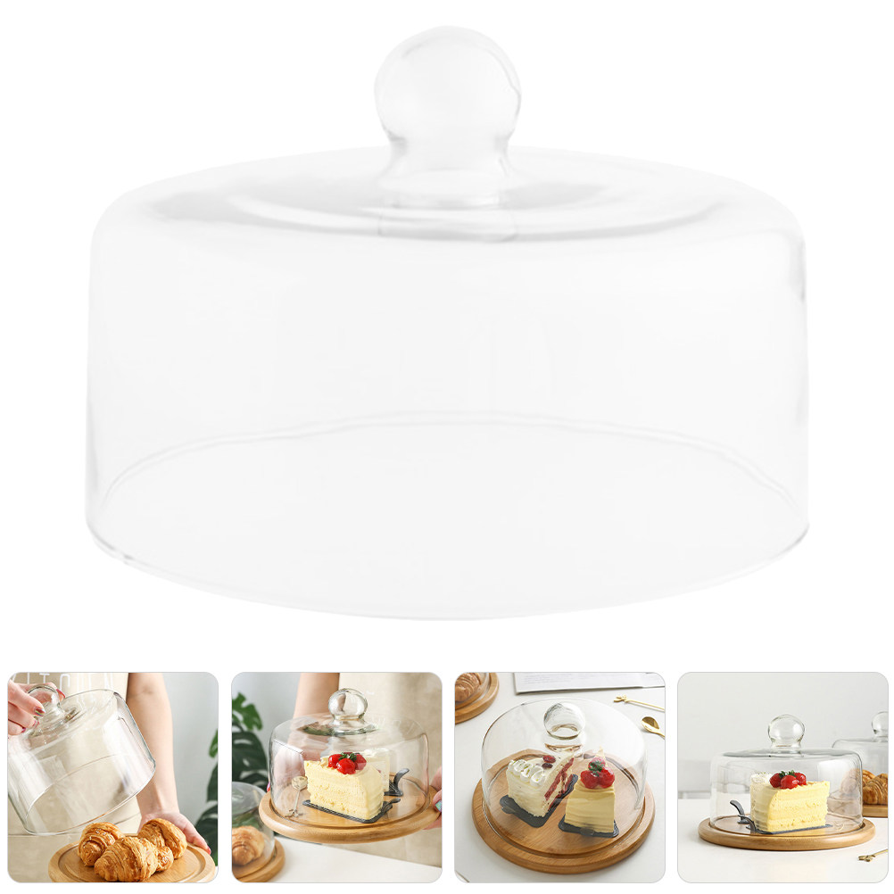 18cmクリアガラスケーキドームカバー、デザートディスプレイ - Plastic Dome Clear のレビューと価格